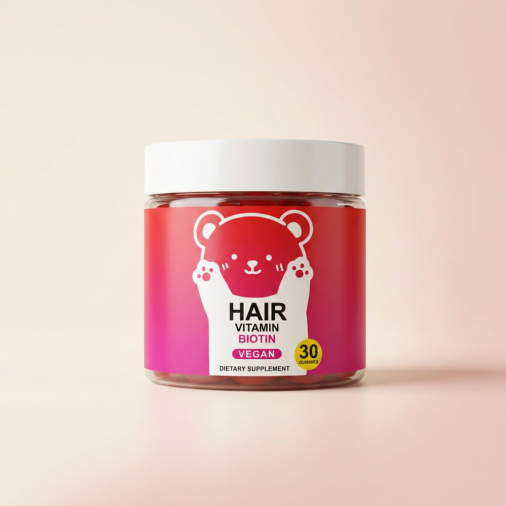 Hair Vitamin Biotin Gummies — studio shot